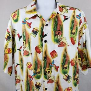 Cactus Black Label Mens button up Shirt XXL